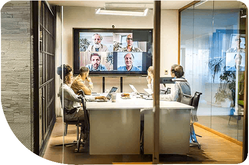 Business people having a meeting