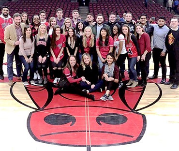 A Bulls game with Grant Thornton-Arrupe College interns