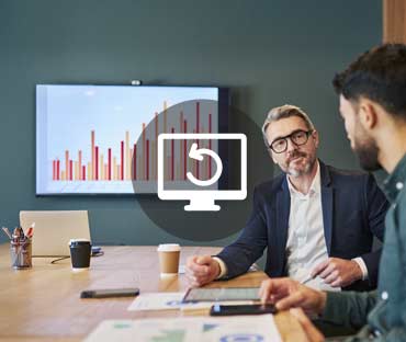 Confident business professionals