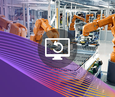 Factory machines working independently