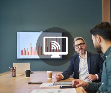 Confident business professionals