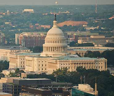 Aerial photograph of the capitol