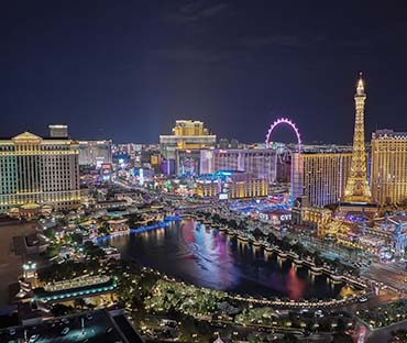 Vibrant las vegas strip