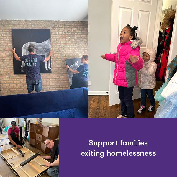 Support families existing homelessness