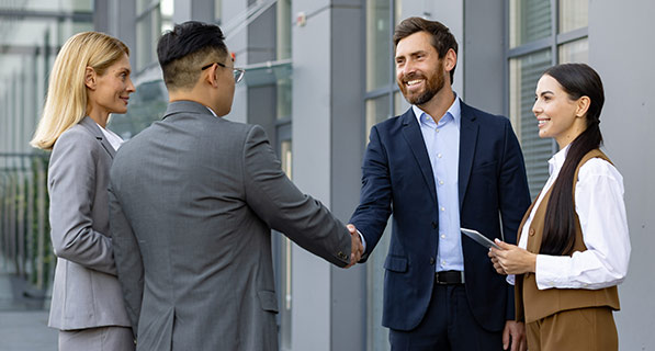 business people handshake