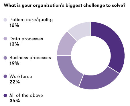 organization biggest challenge to solve chart